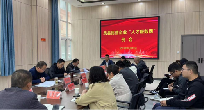 鳳縣召開民營企業“人才服務團”工作例會